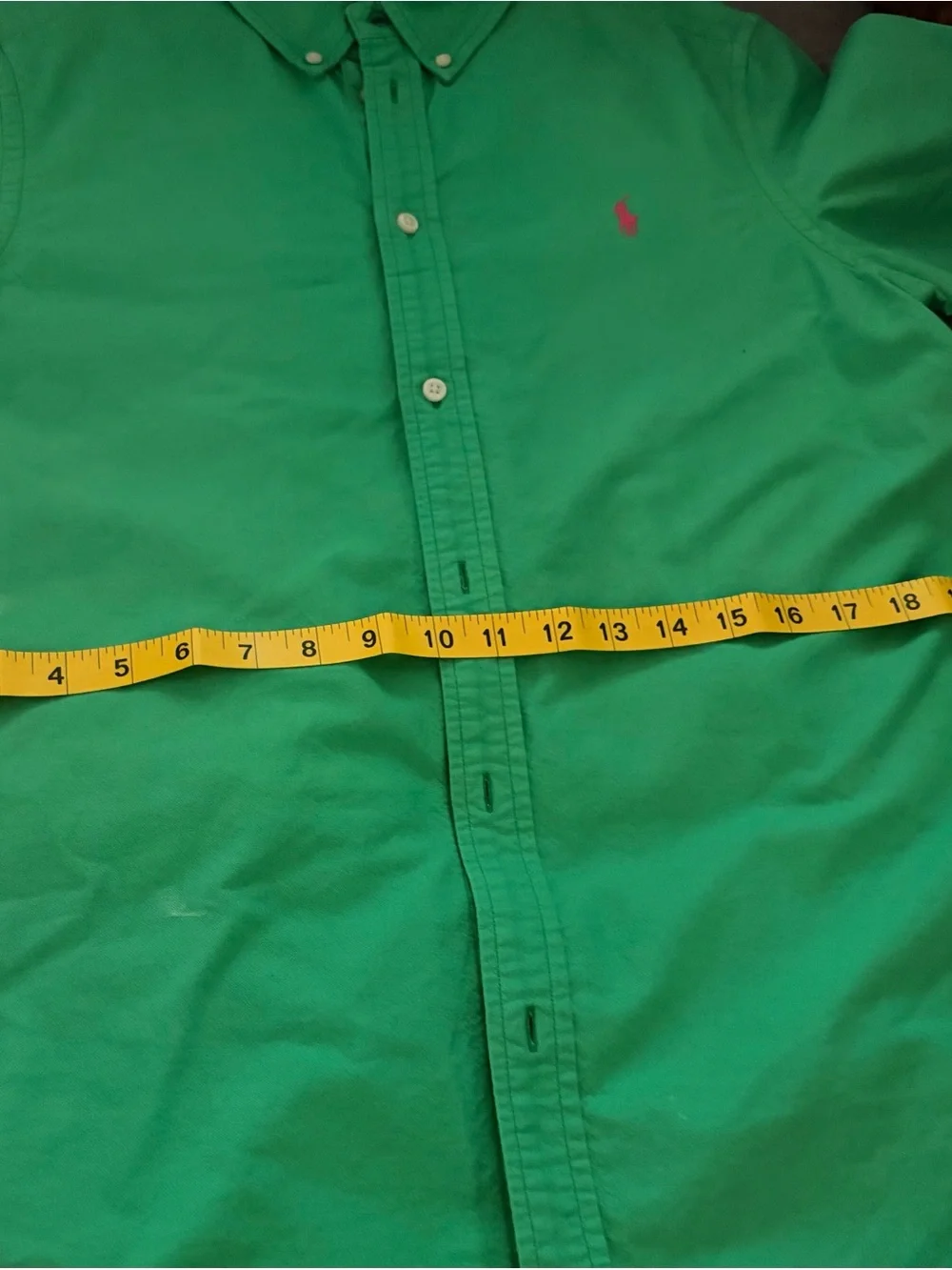 Ralph Lauren Kelly Green Short-Sleeve Button-Down Shirt